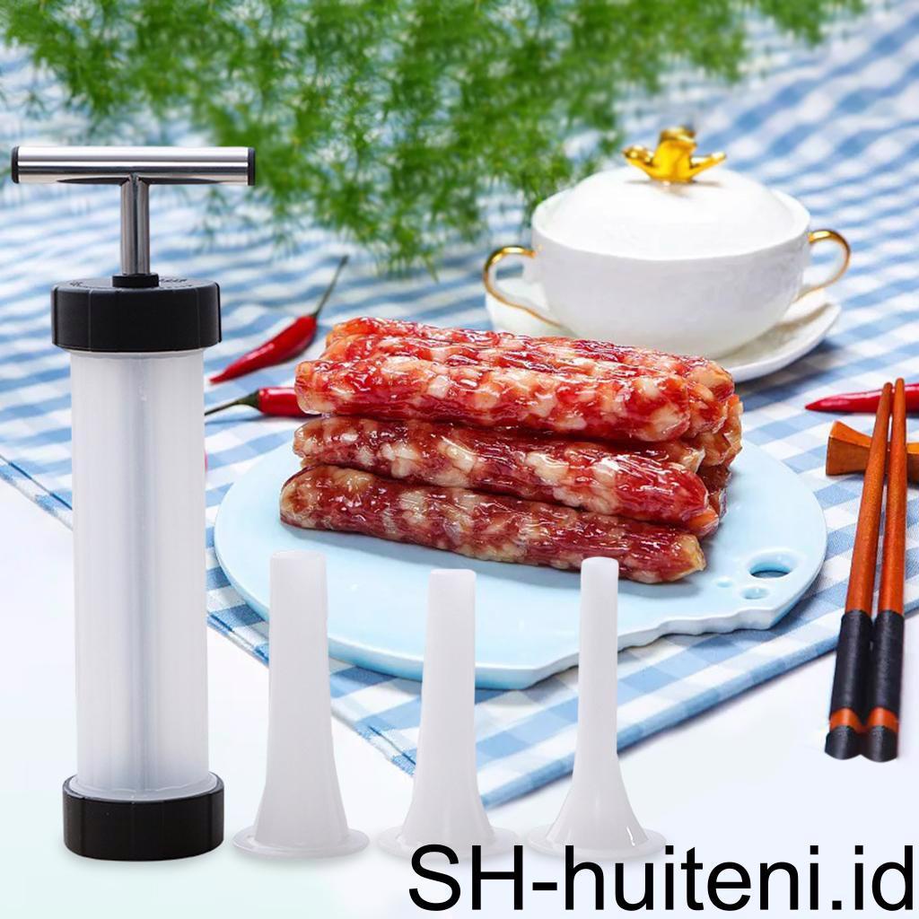 Alat Pembuat Sosis Rumahan Meat Stuffer Salami Home Saugage BBQ Filler Press