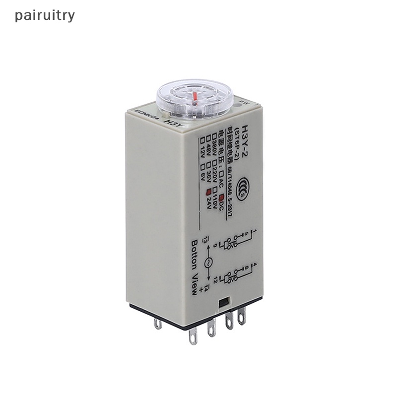 Prt AC 220V H3Y-2 Power On Time Delay Relay Solid State Timer Berkualitas Tinggi Micro 8-Pin DC12V DC24V PRT