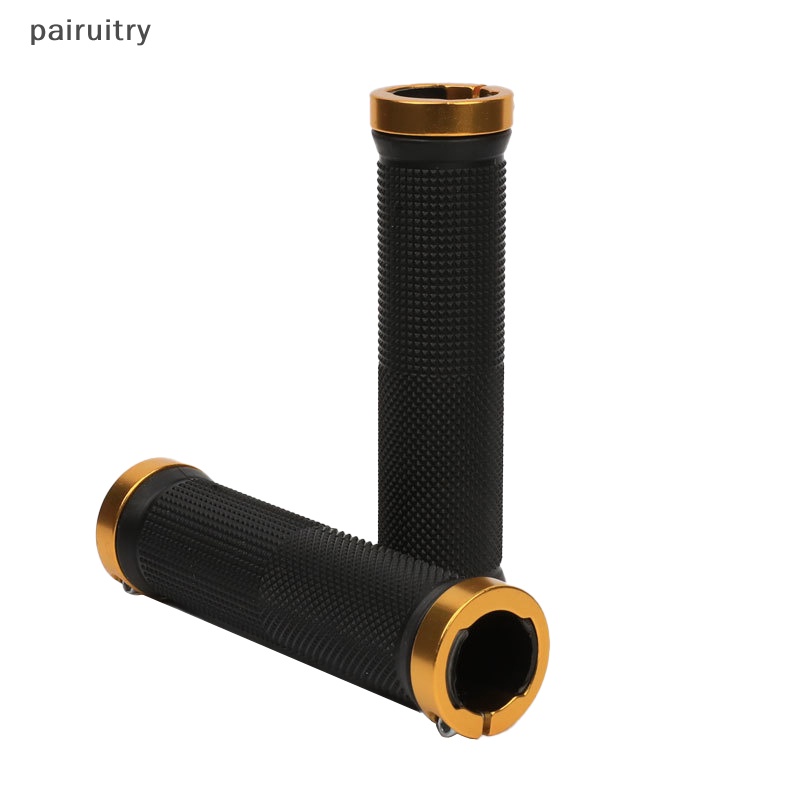 Prt 1pasang Grip Stang Sepeda Bersepeda Double Grips Sepeda Gunung Bar Karet MTB Grips PRT