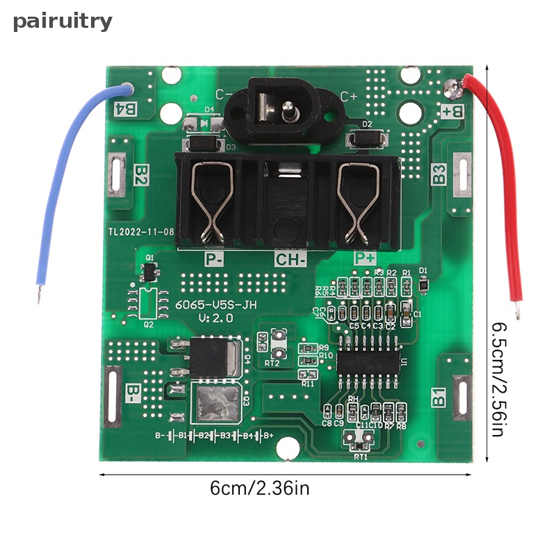 Prt 5s Bms Electric Angle Grinder 21V 20A 3.7v Li Ion Perlindungan Papan PCB Bor Tangan Aksesoris PRT