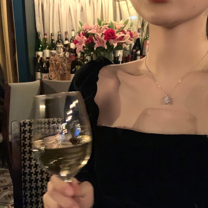 Kartun Mewah Berlian Beruang Kalung Untuk Wanita Korea Lucu Perak Beruang Liontin Kalung Lady Hadiah Ulang Tahun