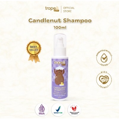Tropee Bebe - Shampo Kemiri (Candlenut Shampoo) 100ml , Refill 500ml