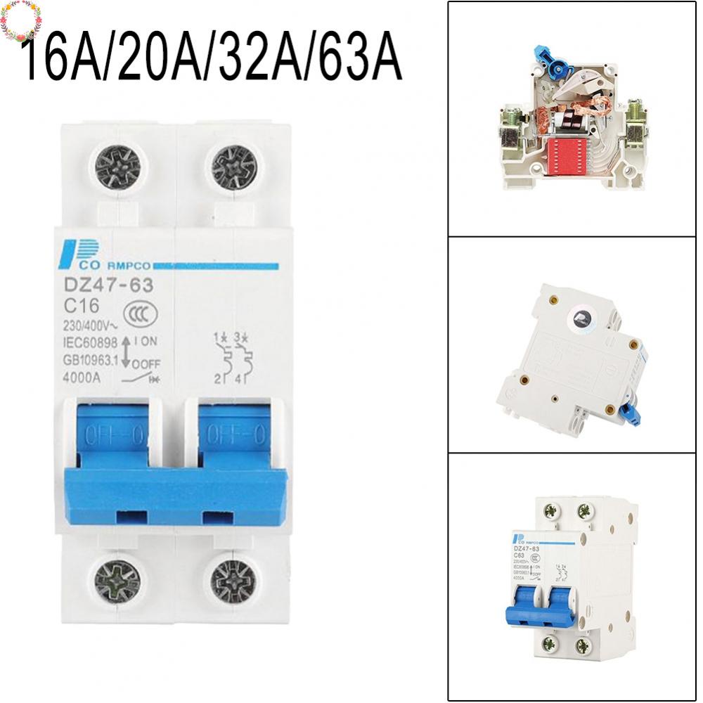 Dc Circuit Breaker PV Solar 16A /20A /32A /63A 2Poles MCB Solar Charge Controller