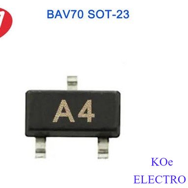 Sparepart BAV70 A4 Sot-23 Dioda 215mA 85V SMD Dual Switching Diode BAV70LT1G Berkualitas