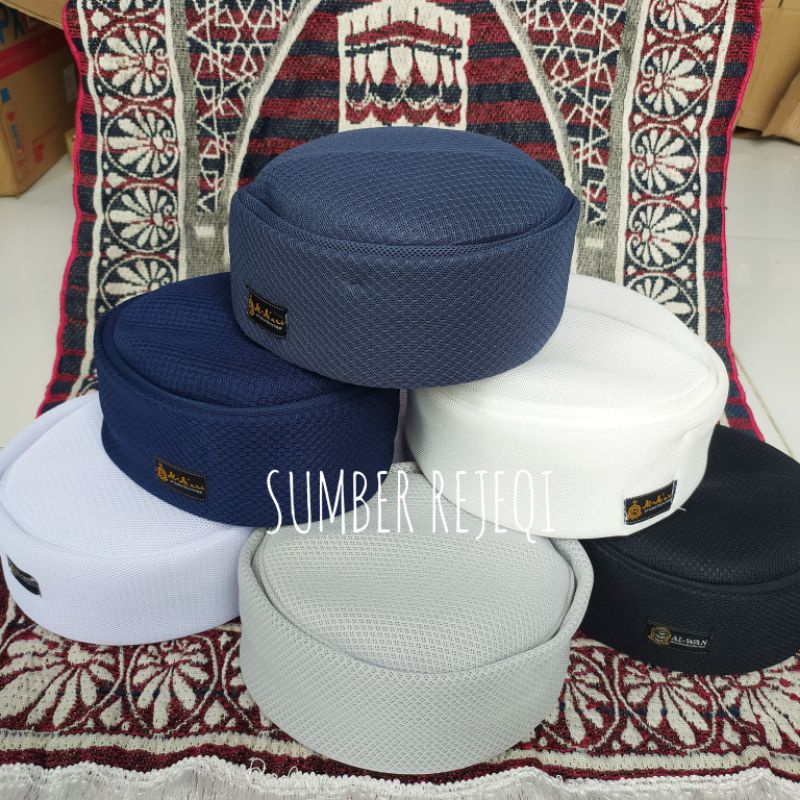 PECI PAKOL HABASYA TURKI PAKISTAN BUSA SPON HALUS TIPIS KOPIAH BULAT SONGKOK DEWASA Kopyah lipat Hab