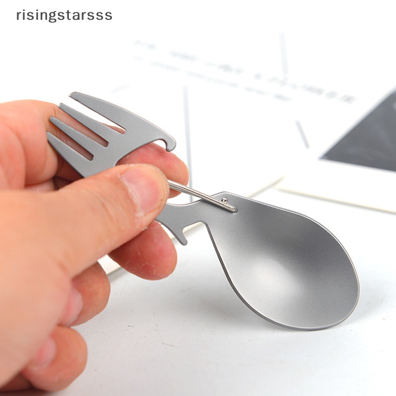 Rsid Span-new Outdoor Camping Piknik Stainless Steel Garpu Sendok Peralatan Makan Ultralight Bermanfaat Jelly