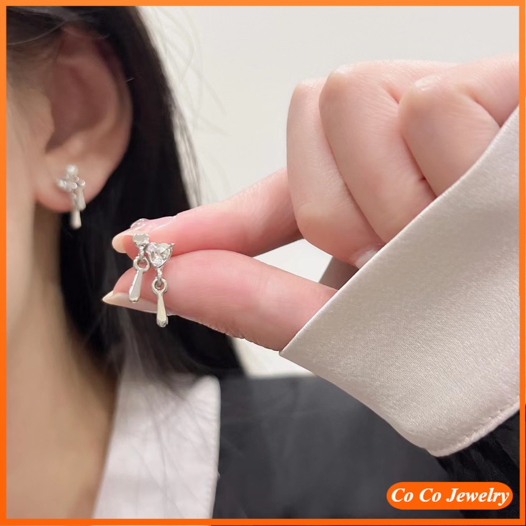 Anting Gantung sterling silver 925 Model Hati Kecil Lucu Untuk Wanita 2022