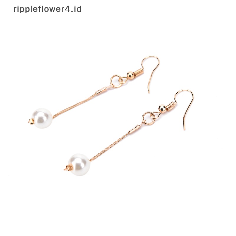 {rippleflower4.id} Multilayer Simulasi Mutiara Kalung Gelang Anting Set Perhiasan Lapis Emas~