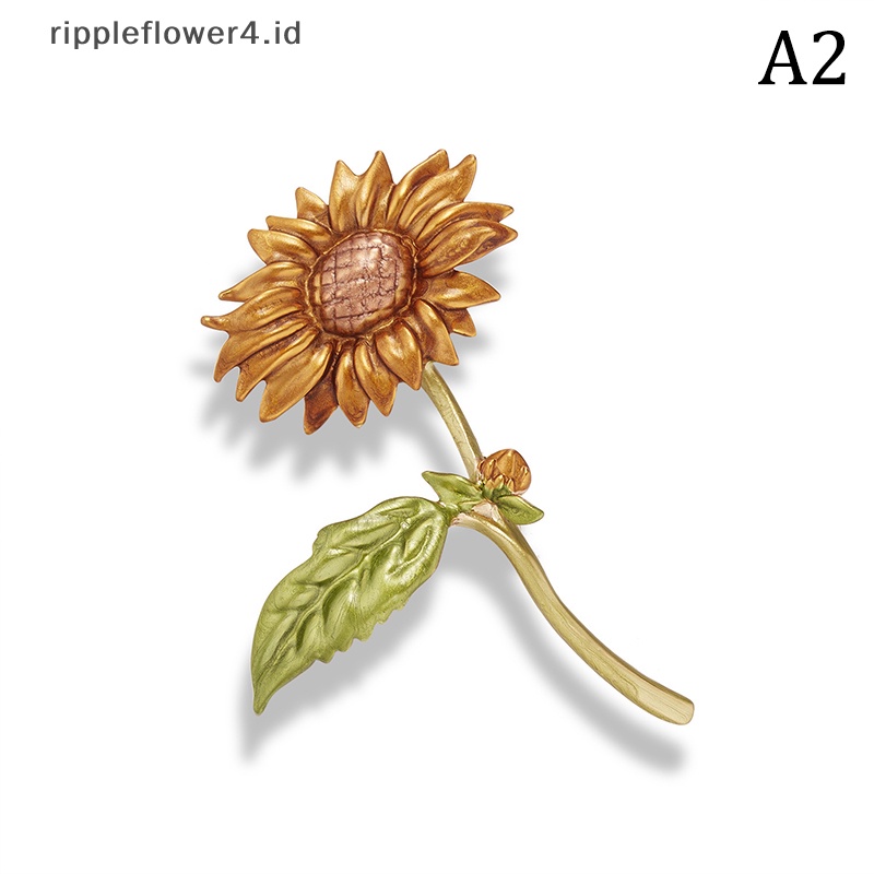 {rippleflower4.id} Bros Bunga Mawar Berlian Imitasi Untuk Wanita Elegan Buket Bunga Kerah Pin Pesta Pernikahan Lencana Perhiasan~