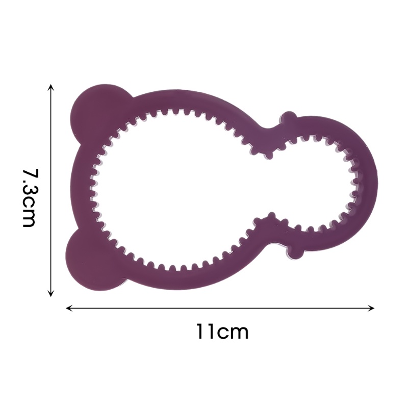 Effortless Tutup Kaleng Corkscrew Flexible Hollow Bear Pembuka Botol Anti-slip Tahan Panas-Terisolasi Peralatan Makan Pad Menebal Lembut Karet Bantal