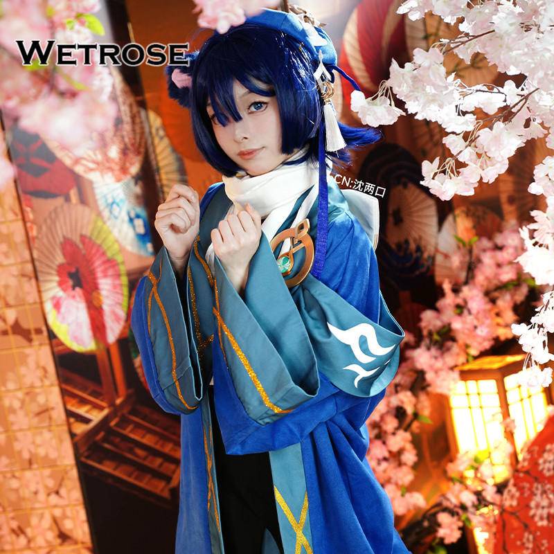 【Wetrose】 New Doujin Genshin Impact Cosplay Costume Wanderer Scaramouche Baby Derivative Costume Women Cat Girl Cosplay Set