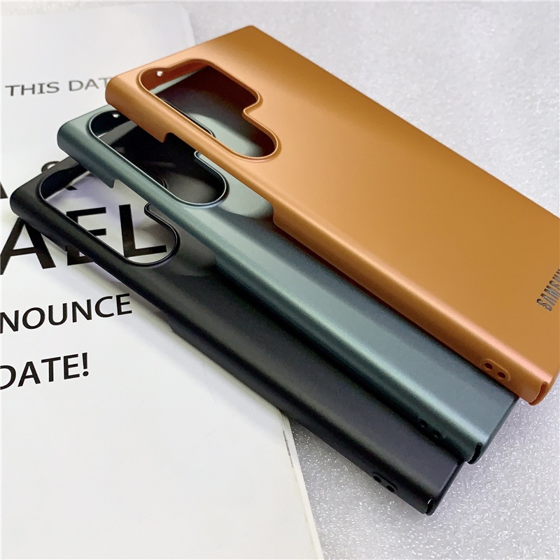 Casing PC Keras Ultra-Tipis Matte Untuk Samsung Galaxy S23 S22 Ultra S21 S20 FE S23plus