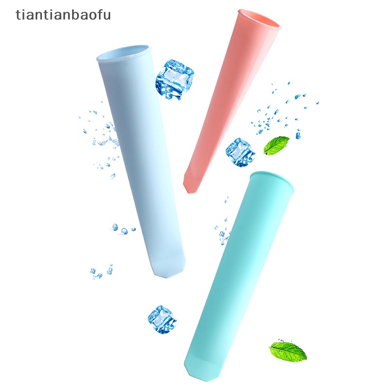 [tiantianbaofu] 1pc Cetakan Es Blok Silikon/ Cetakan Es Krim/ Icy Pole Jelly Popsicle Maker Butik