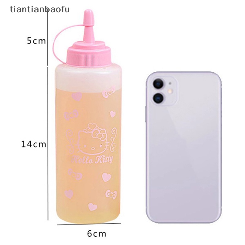 [tiantianbaofu] Kawaii Oil Pot Lucu Dapur Squeeze Bottle Botol Bumbu Salad Saus Tomat Butik