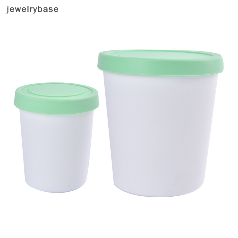 [jewelrybase] Wadah Es Krim Cup Reusable Freezer Storage Tub Dengan Tutup Sealing Ketat Butik