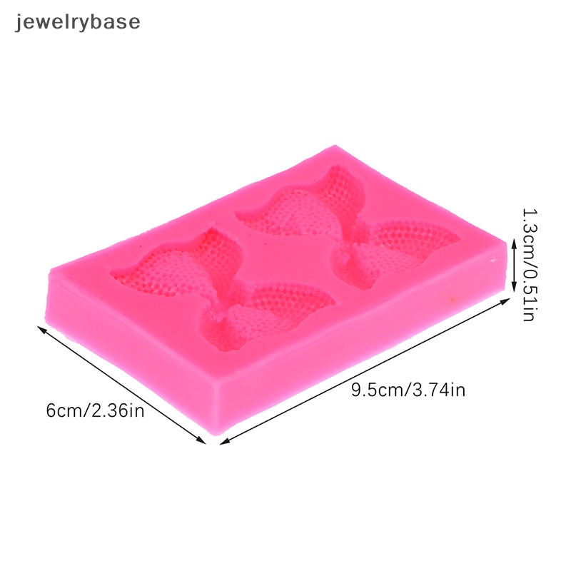 [jewelrybase] 1pc Cetakan Silikon Ikatan Simpul 3D Untuk Topper Kue Fondant Alat Cetakan Coklat Butik