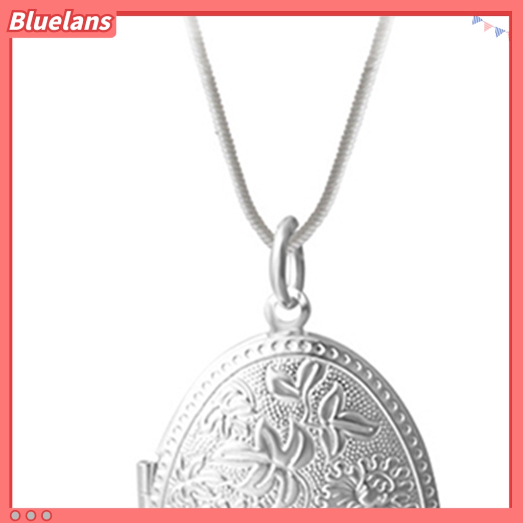 [BLS] Unisex Fashion Perak Berlapis Paduan Ukir Liontin Liontin Rantai Kalung Perhiasan