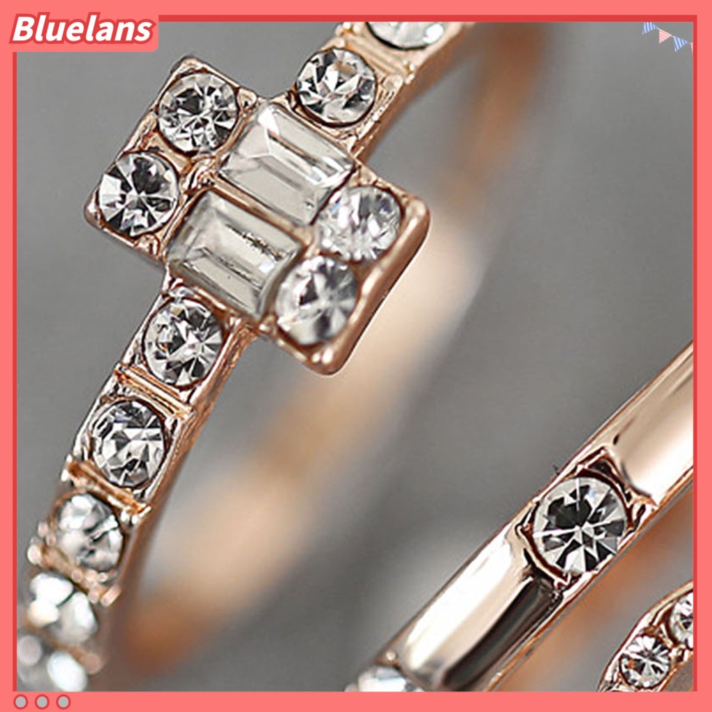 [BLS] 3pcs /Set Cincin Kit Hias Minimalis Khas Individualitas Jari Cincin Set Untuk Pakaian Sehari-Hari