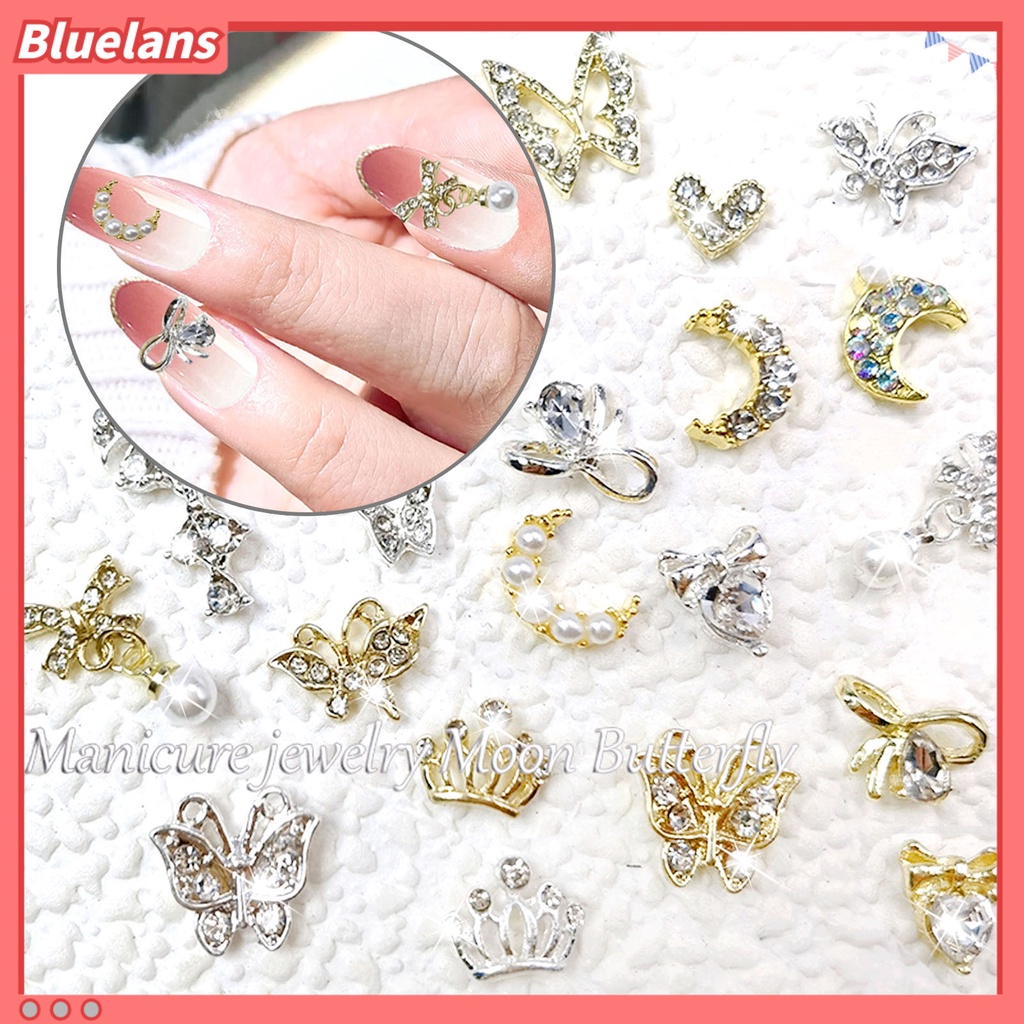 [BLM] 10pcs Pesona Kuku Desain Random Ornamen Kerajinan Manicure Kuku 3D Ringan DIY Untuk Salon