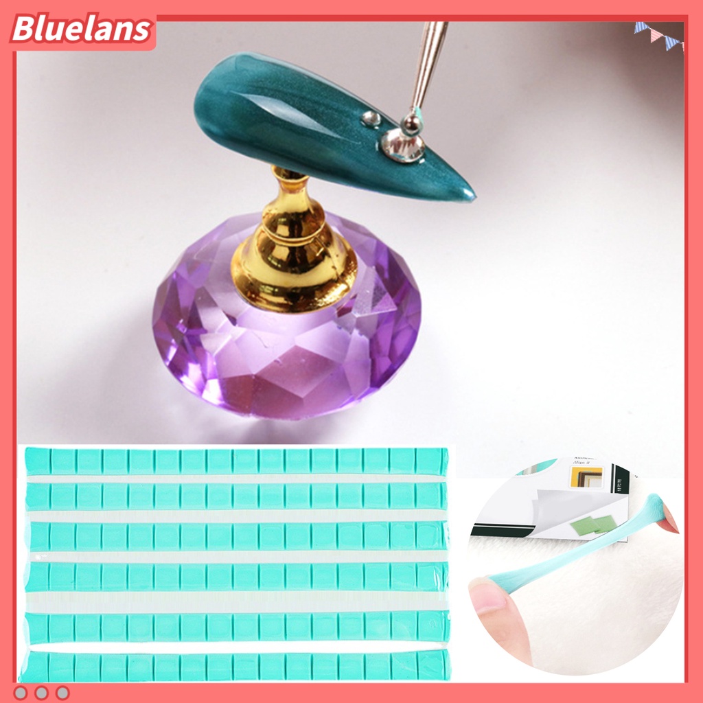 [BLM] Nail Art Clay Anti Lengket Tangan Full Coverage Universal Aman Minimalis Yang Dapat Dilepas Dua Sisi Profesi Reusable Nail Adhesive Lem Clay Manicure Tool