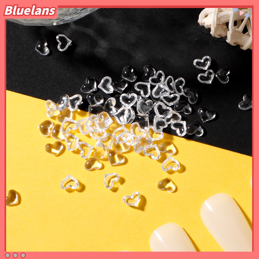 [BLM] 100pcs /Set Ornamen Kuku Efek 3D Penembus Tembus Indah Nail Art Dekorasi Charms Resin Aksesoris Untuk Kecantikan