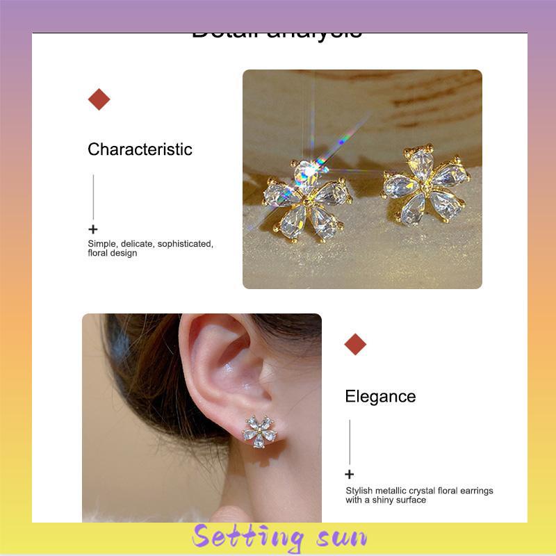 Anting bunga Simple Untuk Wanita Gaya Korea Anting Pribadi TN