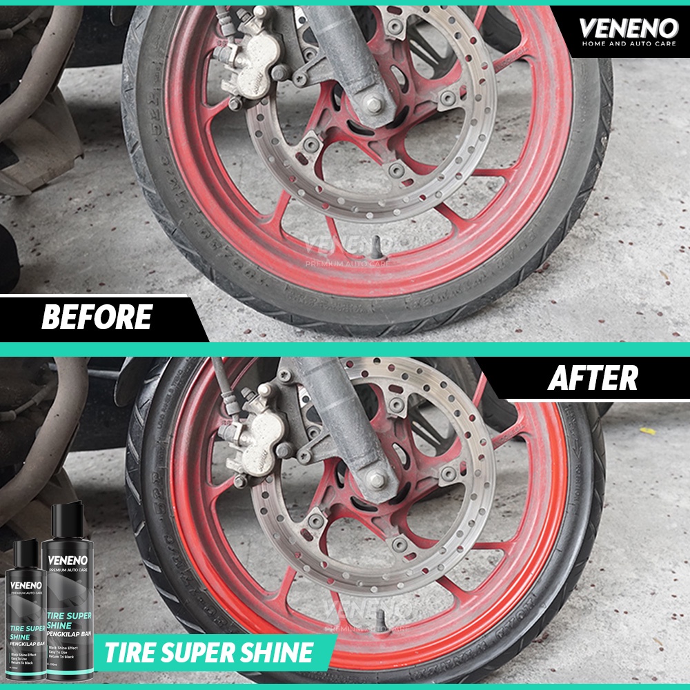 Veneno Tire Super Shine - Menghitamkan ban/roda Kendaraan - by Veneno Indonesia