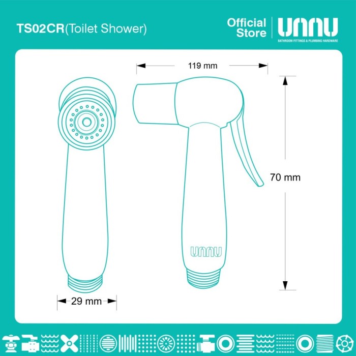 Jetshower TS02CR Merk Unnu