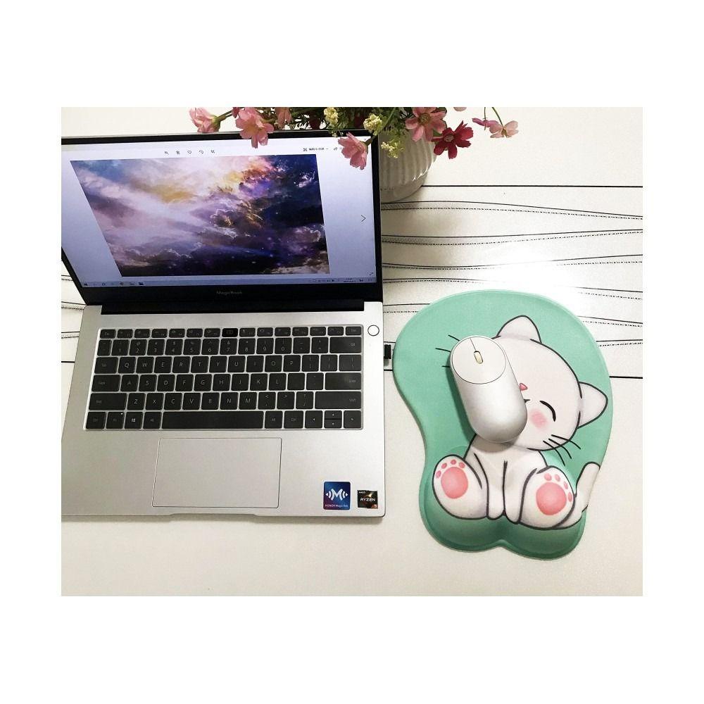 Populer Mouse Pad Kantor Rumah Lucu Ergonomis Non-Slip Base Gel Mice Pad