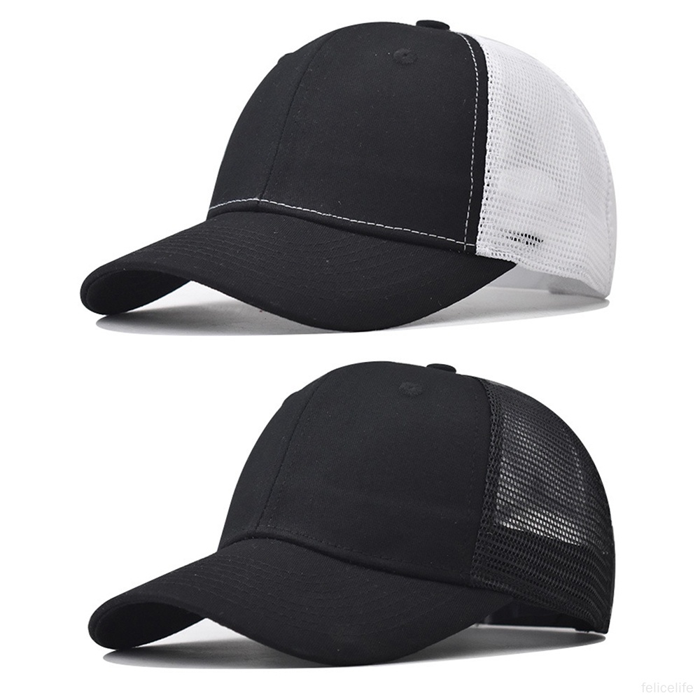 Topi Baseball Pria Wanita Casual Temperamental Splicing Adjustable Hats