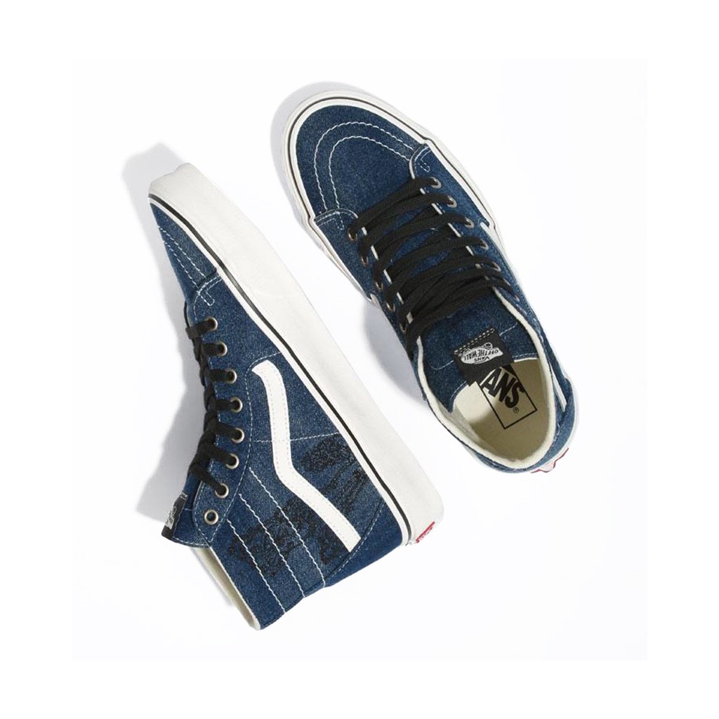 SEPATU VANS OFF THE WALL | SK8 HI TAPERED DENIM NAVY | DNMNV