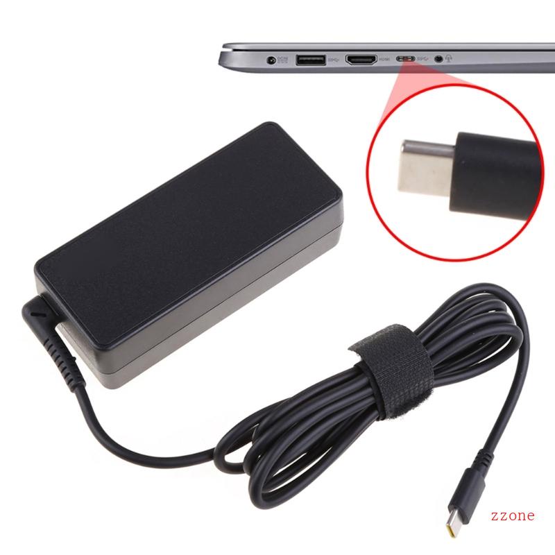 Zzz Charger Laptop USB-C 45W Universal Baru Untuk Ponsel Notebook PD45W Pengisian Cepat Tipe-C Adaptor AC