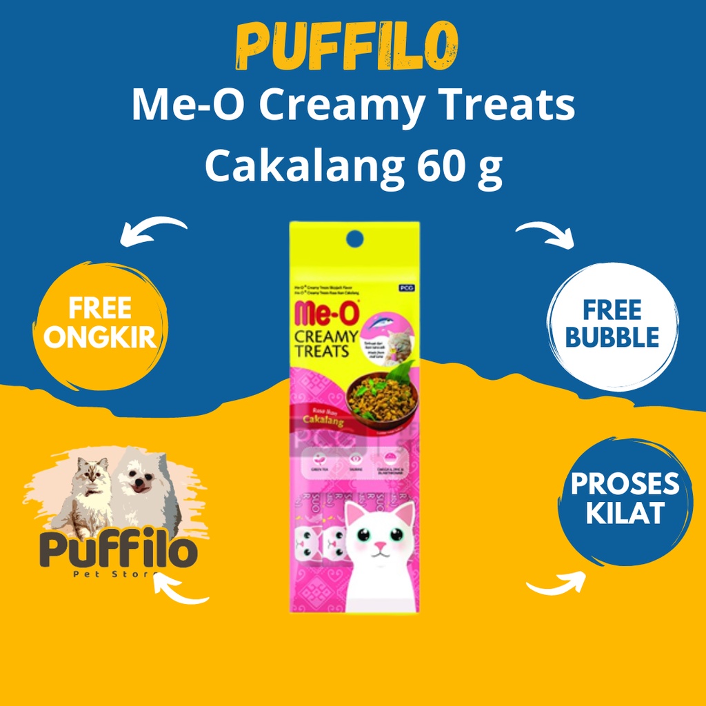 MEO CREAMY TREATS SNACK KUCING 4 X15GR