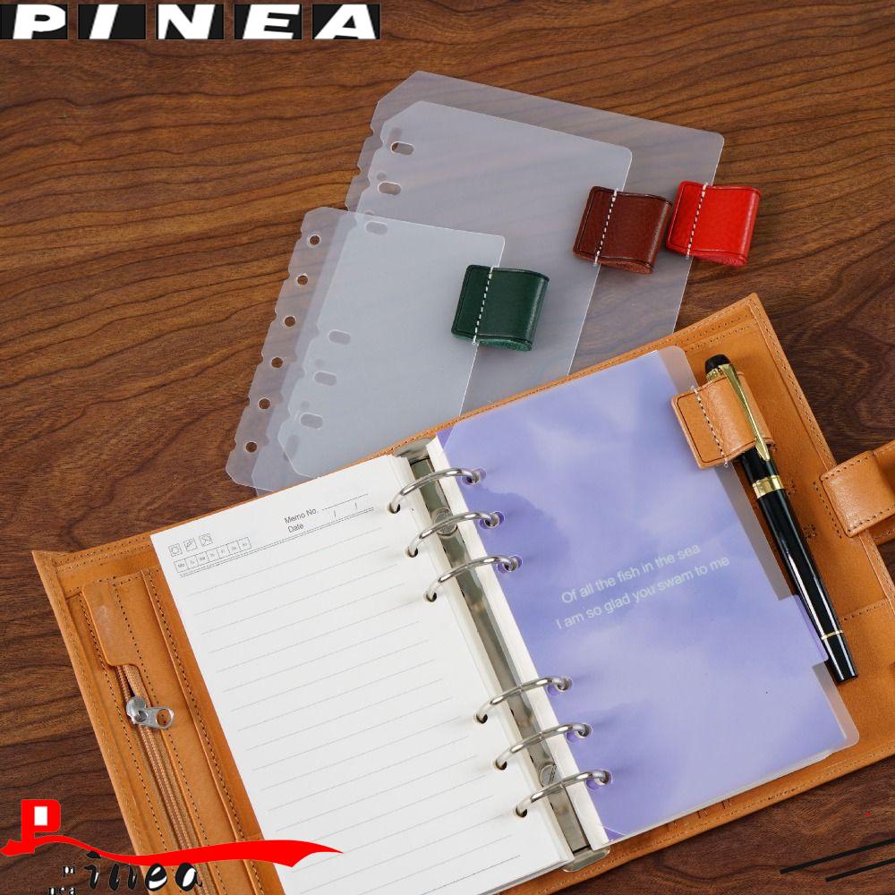 Nanas Loose-leaf Divider Kualitas Tinggi Penyekat Frosted Pen Holder