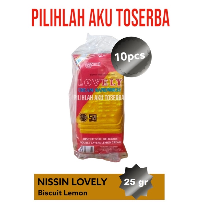 Biskuit Nissin LOVELY LEMON Renceng - ( HARGA 1 DUS )