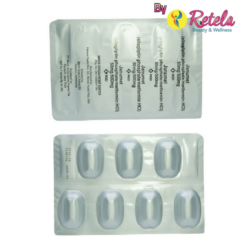 JANUMET 50MG/500MG 1 STRIP  7 TABLET