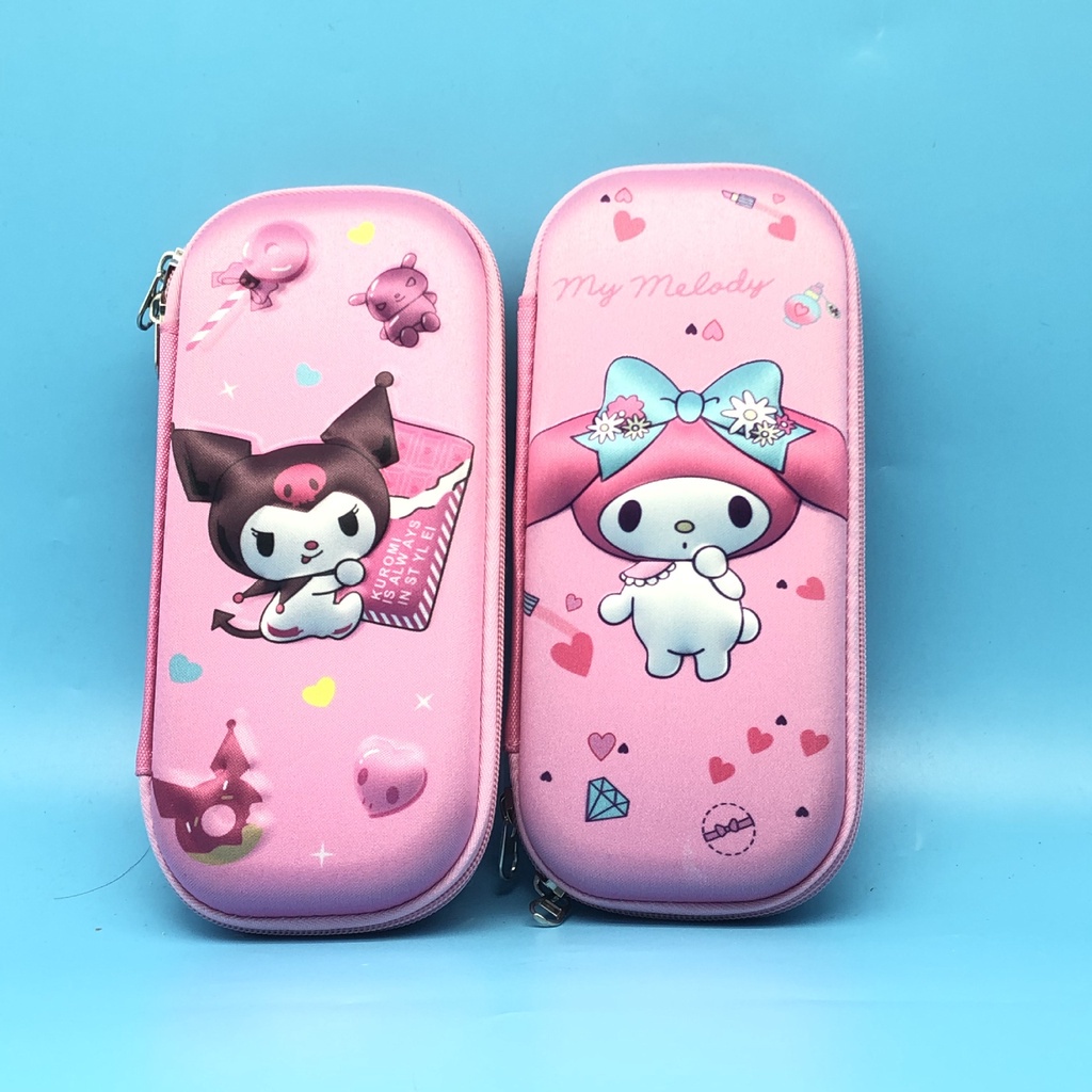 

Tempat Pensil 3D Timbul Sanrio Cinnamoroll Kuromi Melody Kotak Pensil Anak Sekolah / Pencil Case