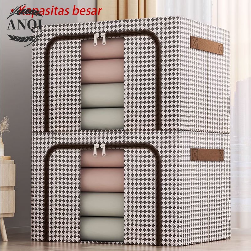 ANQI 1888 kotak penyimpanan pakaian serbaguna / mainan box tahan lembab / storage box baju besar organizer