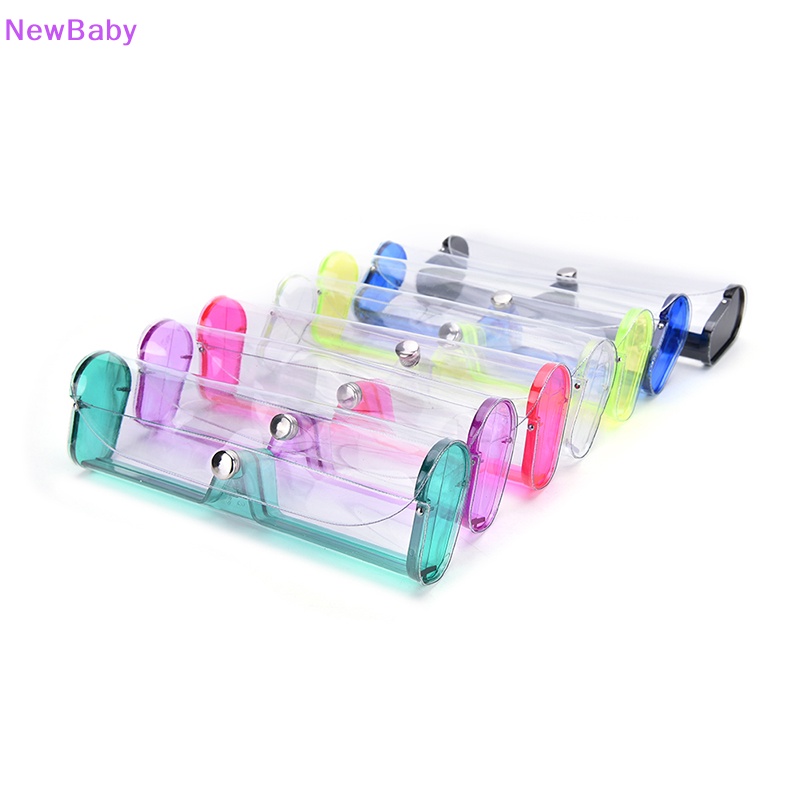 Newbaby New Stylish Bening Transparan PVC Soft Eye Pelindung Kacamata Kotak Case Holder ABU ID