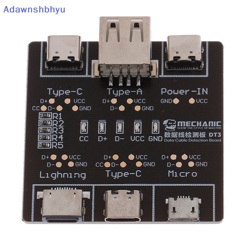 Adhyu DT3 USB Cable Tester Data Cable Test PCB Board Untuk Alat Deteksi Kabel Tanggal ID