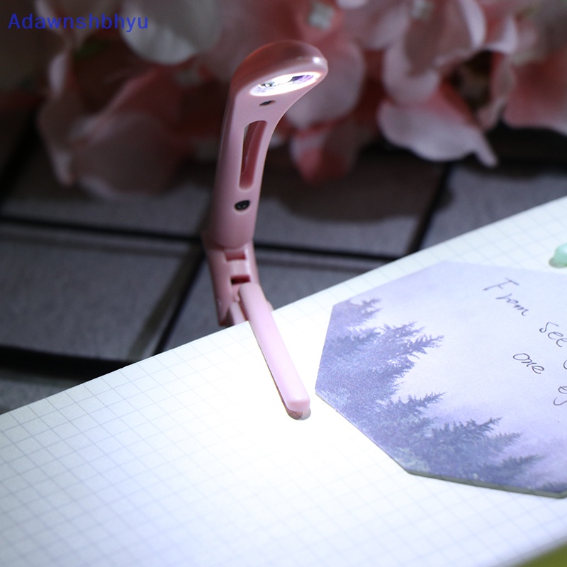 Adhyu Lampu Baca Led Mini Portable Pelindung Mata Led Night Light Book Light Dengan Klip ID