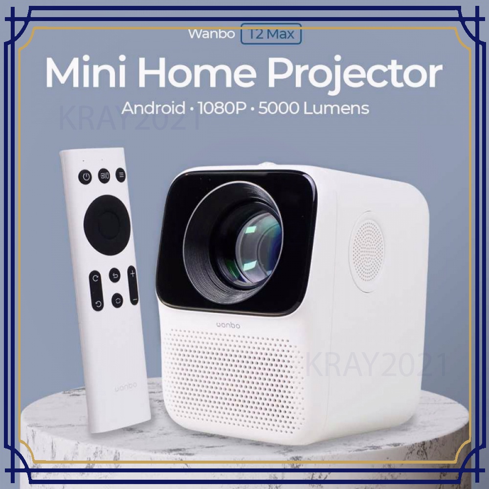 T2 Max Proyektor Mini Home Projector Android 1080P 5000 Lumens -CB283