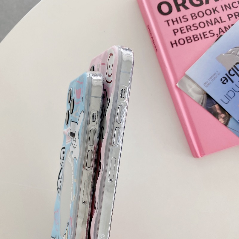 IPHONE Untuk Iphone14 13 12 11 Pro Max X XR XS Max7 8 Plus Kartun Lucu Anjing Kecil Transparan Pelindung Soft case