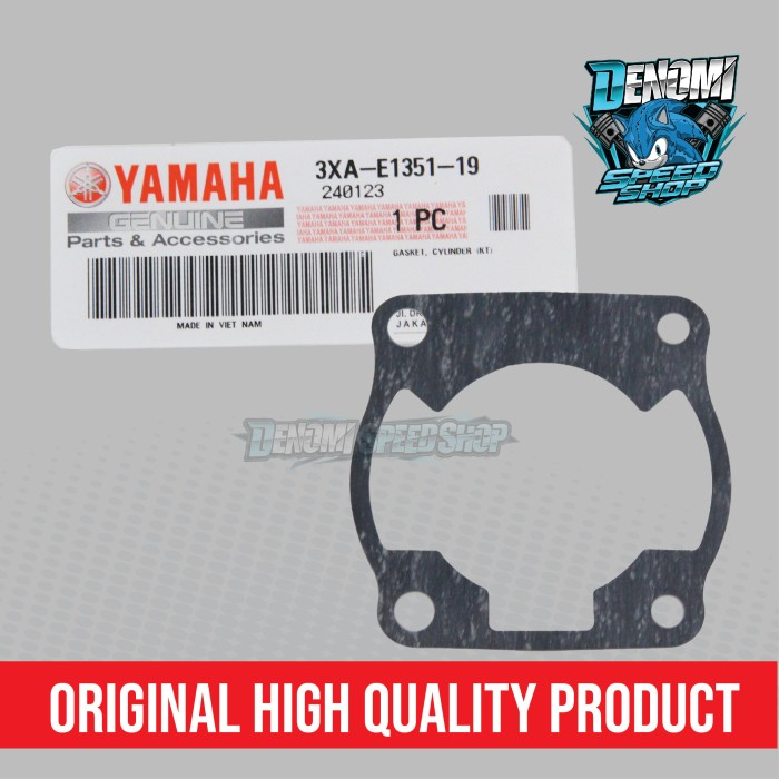 Packing Paking Gasket Cylinder Silinder Blok Yamaha F1ZR FIZR F1Z FIZ R Force 1 Original YGP 3XA-E1351-19