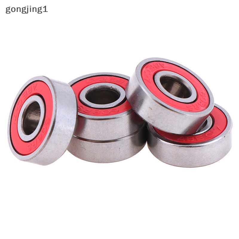 Ggg 5Pcs Merah ABEC-7 608RS Skateboard Roller Sealed Ball Bearings 8x22x7mm ID