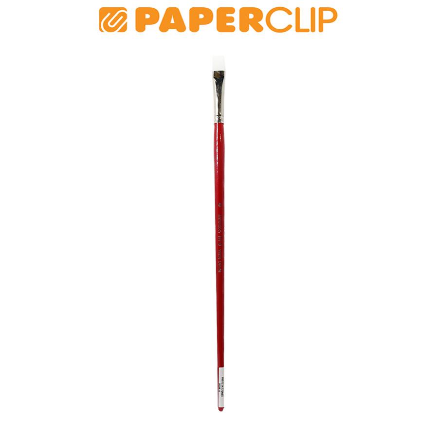 

KUAS LUKIS ARTEMEDIA RED FLAT WHITE TAKLON 950B-6