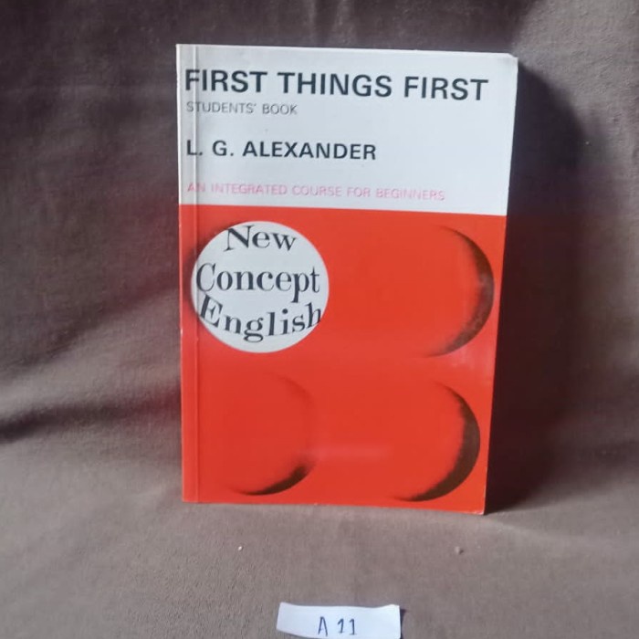

First Things First Student Book