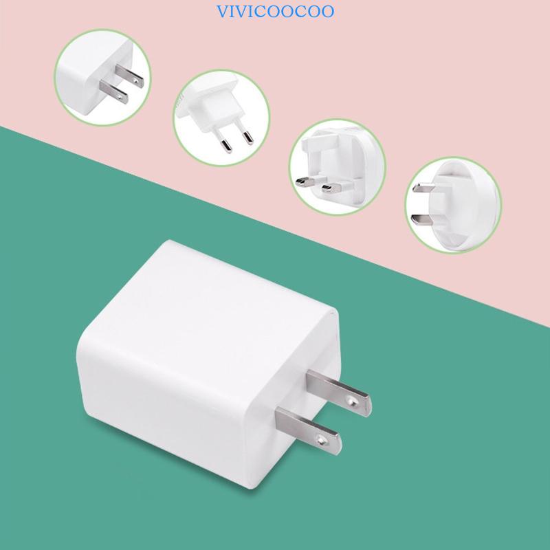 Vivi Adaptor Pengisian Cepat Universal 20W USB C Type C PD Charger Untuk Ponsel Tablet Universal Power Adapter AU EU UK US So