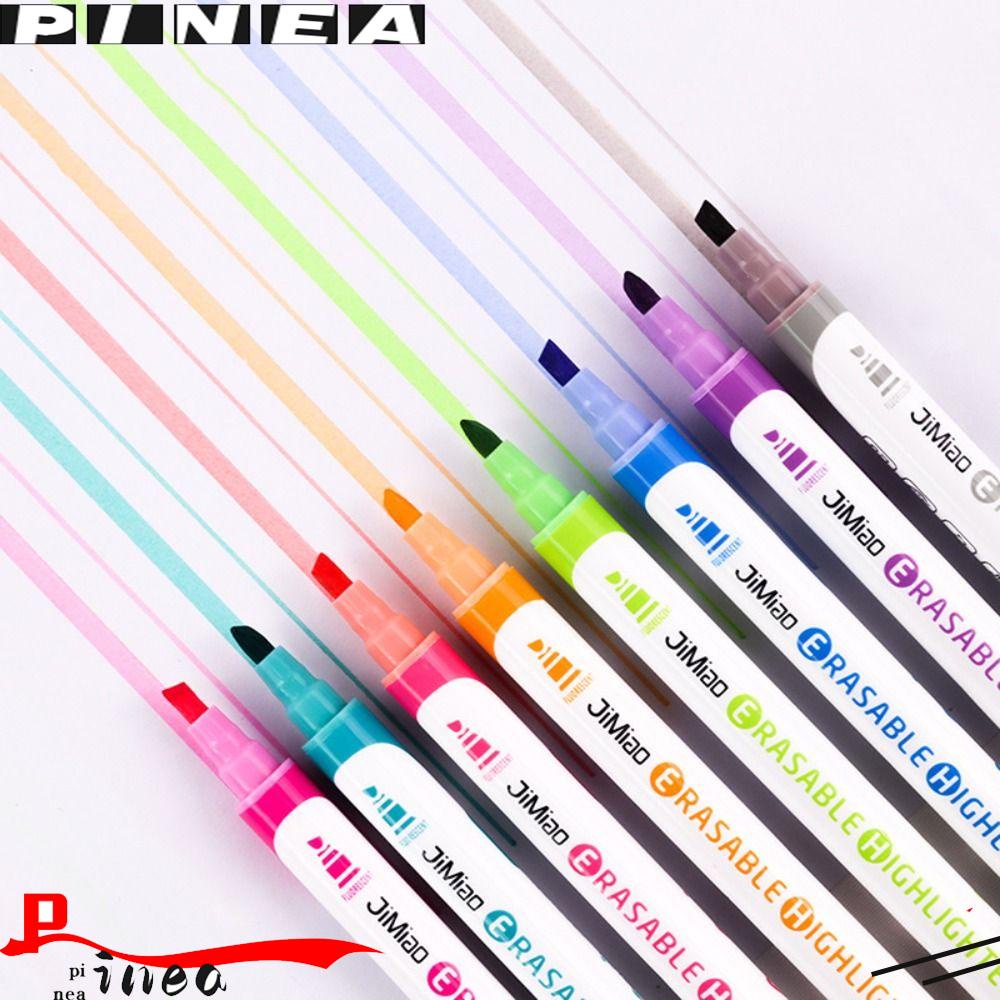 Nanas 10warna /set Stabilo Lukisan/ Tulisan Alat DIY Tangan Akun Fluorescent Pen Spidol Warna