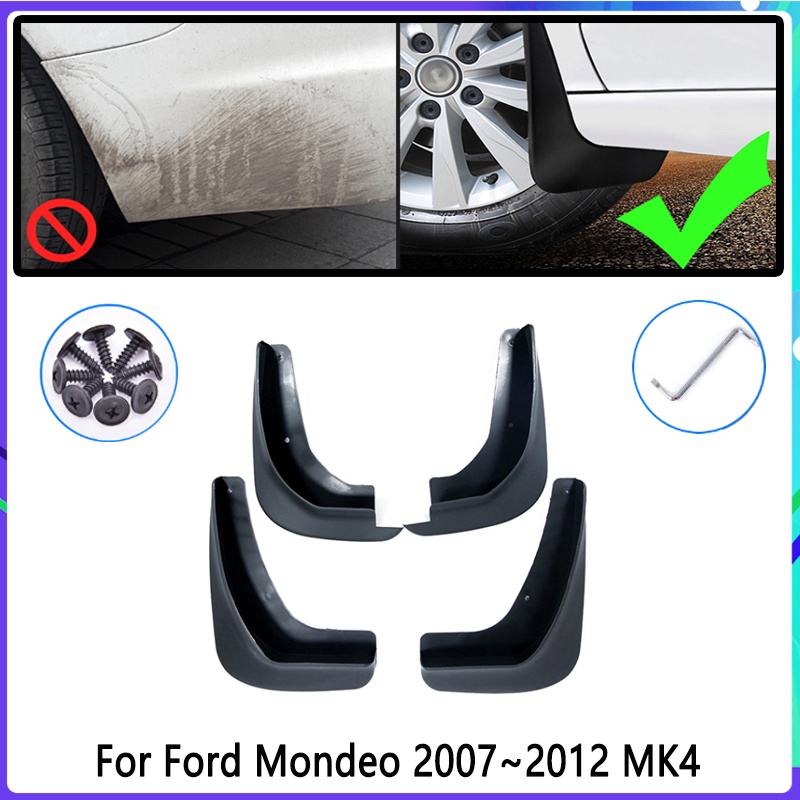 4pcs Flaps Lumpur Mobil Untuk Ford Mondeo MK4 2007~2012 2008 2009 2010 2011 Mudguard Splash Guards Fender Mudflaps Aksesoris Mobil